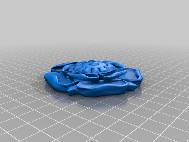 Tudor Rose Twist Box Topper agarthisch 3D print model - Mito3D