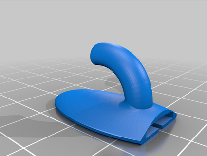 hidden thumbtack hook randomalyzer 3d print model - Mito3D