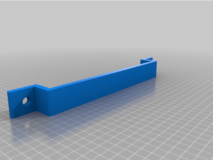simple wall bracket crousticraft 3d print model - Mito3D