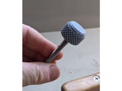 1 diameter knurled knob 4x20 nuts bolts bolt cap robblackburn24 3d print model - Mito3D