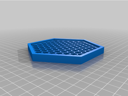 hexagon coasters grizzie17 3d print model - Mito3D