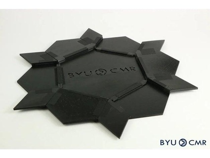 dobrando hexágono origami mecanismo BYU cmr 3d print model - Mito3D
