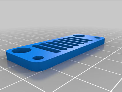jeep grill keychain timmyj 3d print model - Mito3D