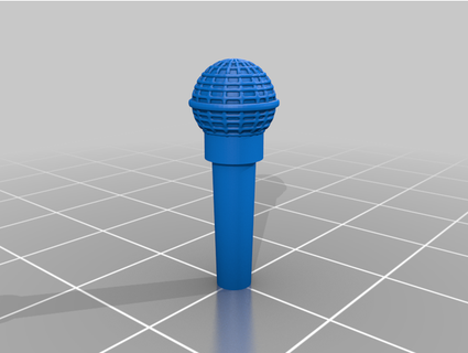 ork-scale mini amp microphone flamekebab 3d print model - Mito3D