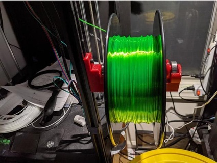 hanging filament roller nikdfish 3d print model - Mito3D