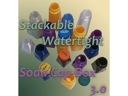 stackable watertight soda cap box 30 hedwig 3d print model - Mito3D