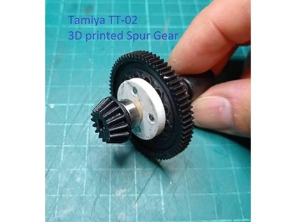tamiya tt-02 spur gear rc junky 3d print model - Mito3D
