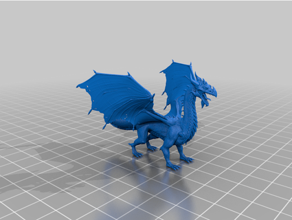 heroic scale mature dragon - dnd monster dp hp jimjimjimmyjim 3d print model - Mito3D