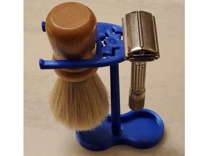 navalha barbear escova ficar pé 3d print model - Mito3D