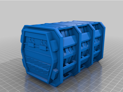 scifi shipping container project radium 3d print model - Mito3D