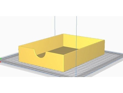 papier boîte a6 brouillon bureau v1 rbaoriginal 3d print model - Mito3D