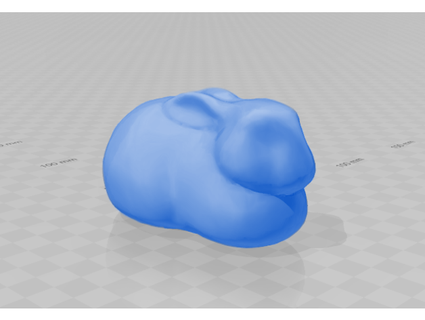 simple bunny lying pepplemint 3d print model - Mito3D