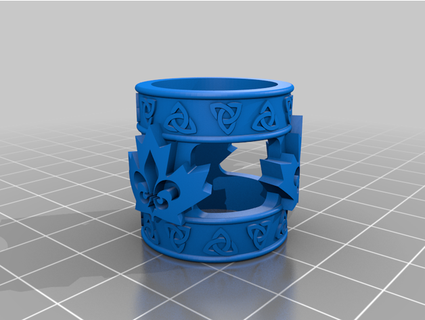 celtic inspired scouts canada woggle jdmorrison 3d print model - Mito3D