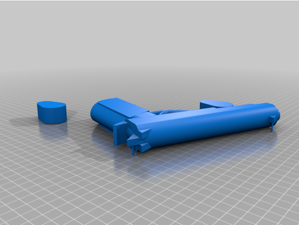 semplice beretta pistola doge fattore 3d print model - Mito3D