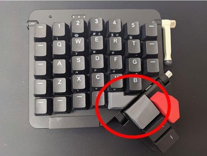 moonlander mk keyboard - ergonomic keycaps thumbs v21 2001 space odyssey 3d print model - Mito3D