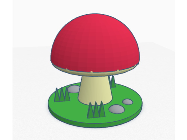 champignon vénéneux supporter Morayelz 3D print model - Mito3D