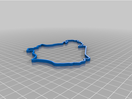 Nurburgring Kuzey döngüsü Izlemek harita teknoloji 3d print model - Mito3D