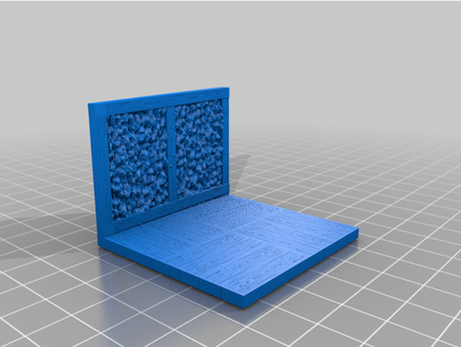 tudor wall dungeon tile 2x2 christopher p hamelin 3d print model - Mito3D