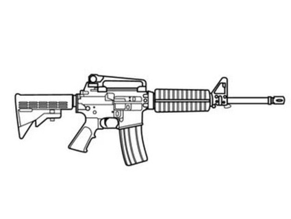 gun wall art jason535 3d print model - Mito3D