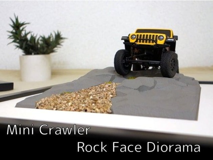 mini crawler rock faces diorama masa4dc 3d print model - Mito3D