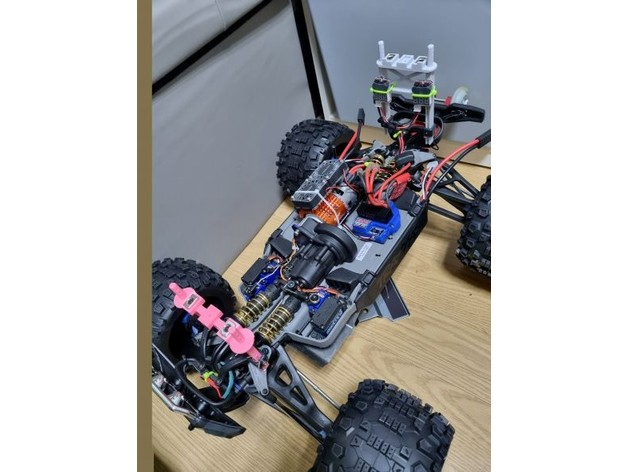 traxxas cume corpo monte magnético morinoa 3D print model - Mito3D