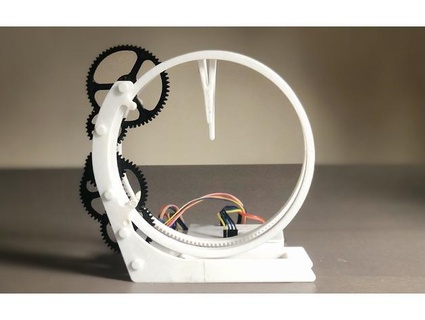 3d imprimé holo l'horloge arduino saulquinn 3d print model - Mito3D