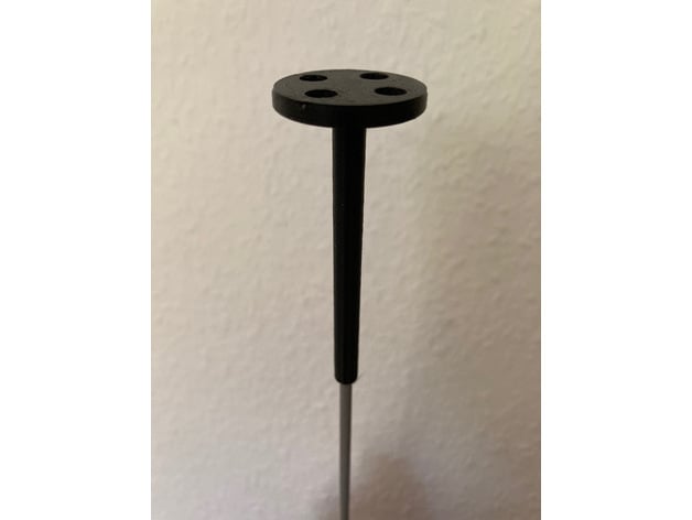 antenna holder gfk pole druckelo 3D print model - Mito3D