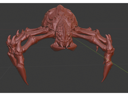 armored spider varuth 3d print model - Mito3D