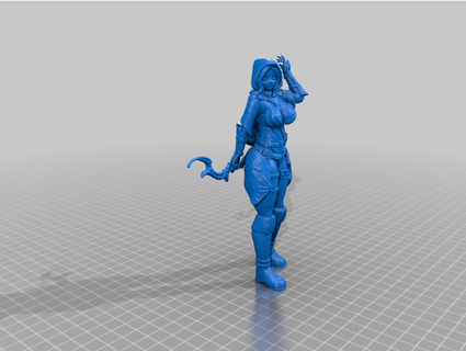 fantasy female archer action figures minis fede3dworkshop  3d print model - Mito3D