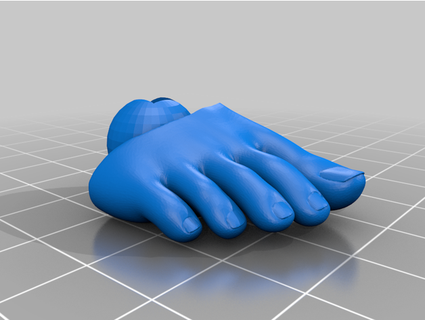 articulated foot polaris ame8 3d print model - Mito3D