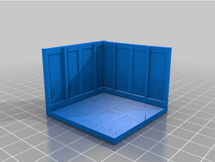 tudor style corner wall tile 2x christopher p hamelin 3d print model - Mito3D