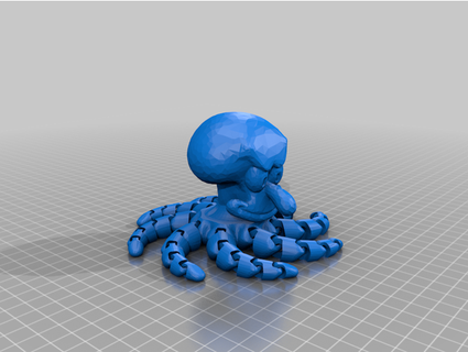 calamardo espiral pulpo piernas docproc5150 3d print model - Mito3D