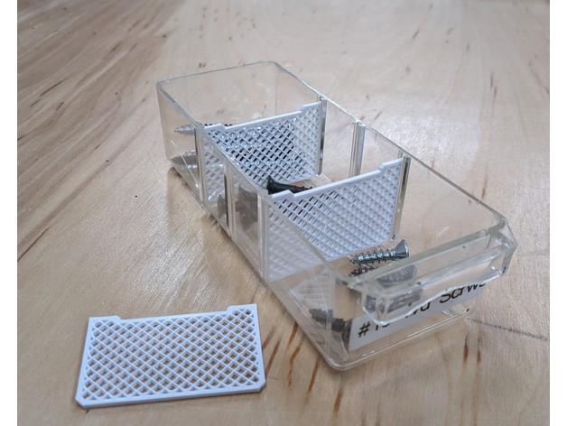 petit pièces organisateur poubelle séparateur orteilgenoubullard 3D print model - Mito3D