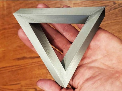escher stile penrose triangoli aggiustare falco 3d print model - Mito3D