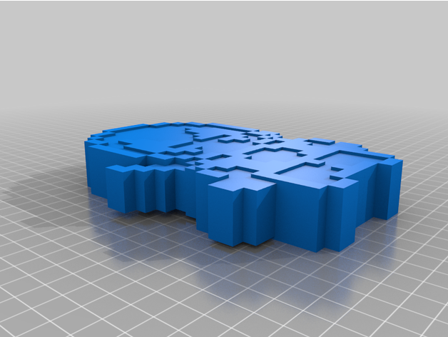 deadpool chibi pixel art jbarrera30 3D print model - Mito3D