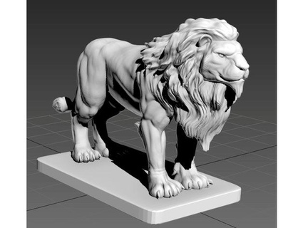 lion garygrano 3d print model - Mito3D