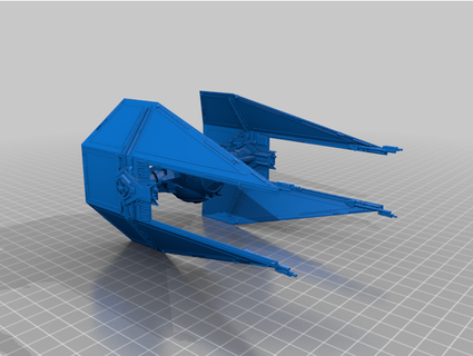 gravata interceptor Estrela guerras exército homens jedijayfish 3d print model - Mito3D