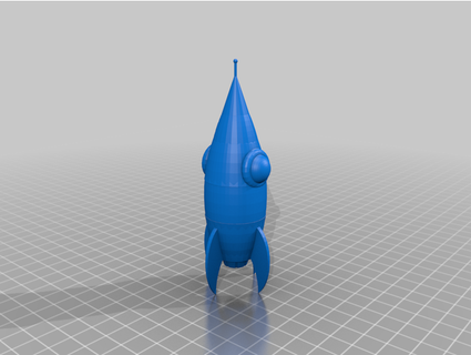 cartoon rocket abhimakerbot 3d print model - Mito3D