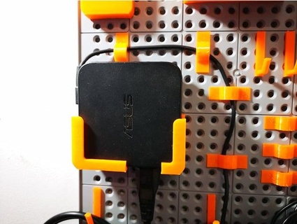 asus notebook power supply holder keter pegboard ciubecca 3d print model - Mito3D