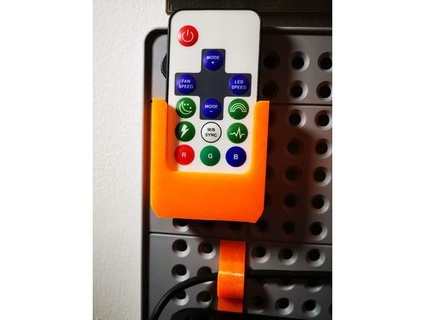 pc case led remote holder keter pegboard ciubecca  3d print model - Mito3D