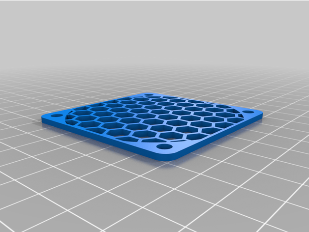 hex fan cover 60mm ambo 3D print model - Mito3D