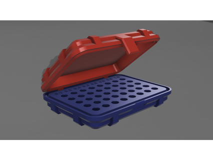 mk8 & e3d nozzle parametric holder box scanmag 3d print model - Mito3D