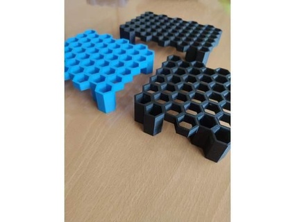hexágono mosaico plataforma azulejos levantador terabyte11 3d print model - Mito3D