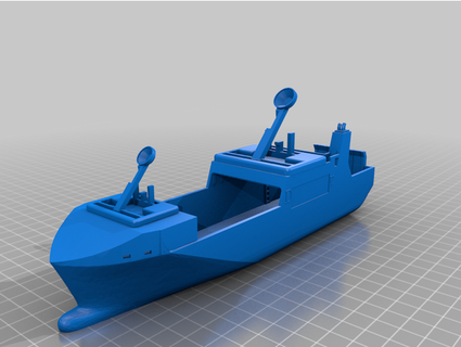 batalha barco Trudog 3d print model - Mito3D
