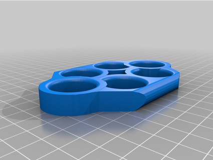 brass knuckles double sided remeberme 3d print model - Mito3D
