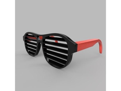 window blinds glasses zagubionek 3d print model - Mito3D