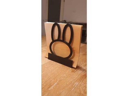 bunny napkin holder callsign professor 3d print model - Mito3D