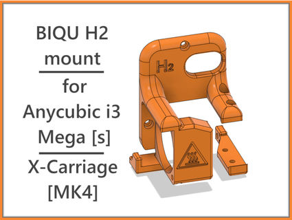 biqu h2 montar anycubic i3 mega x carriage mk4 2bk 3d print model - Mito3D