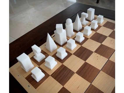 bauhaus scacchi pezzi modello remixare studiokpg 3d print model - Mito3D