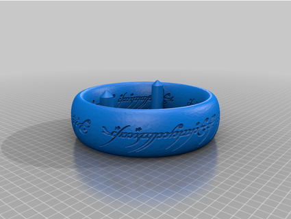 señor anillos anillo joyería joya bandeja craftykid3d 3d print model - Mito3D
